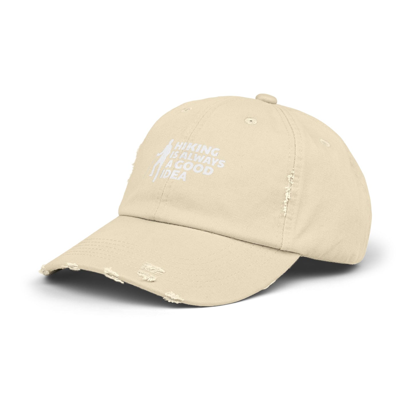 Hiking Is Always A Good Idea Unisex Distressed Cap