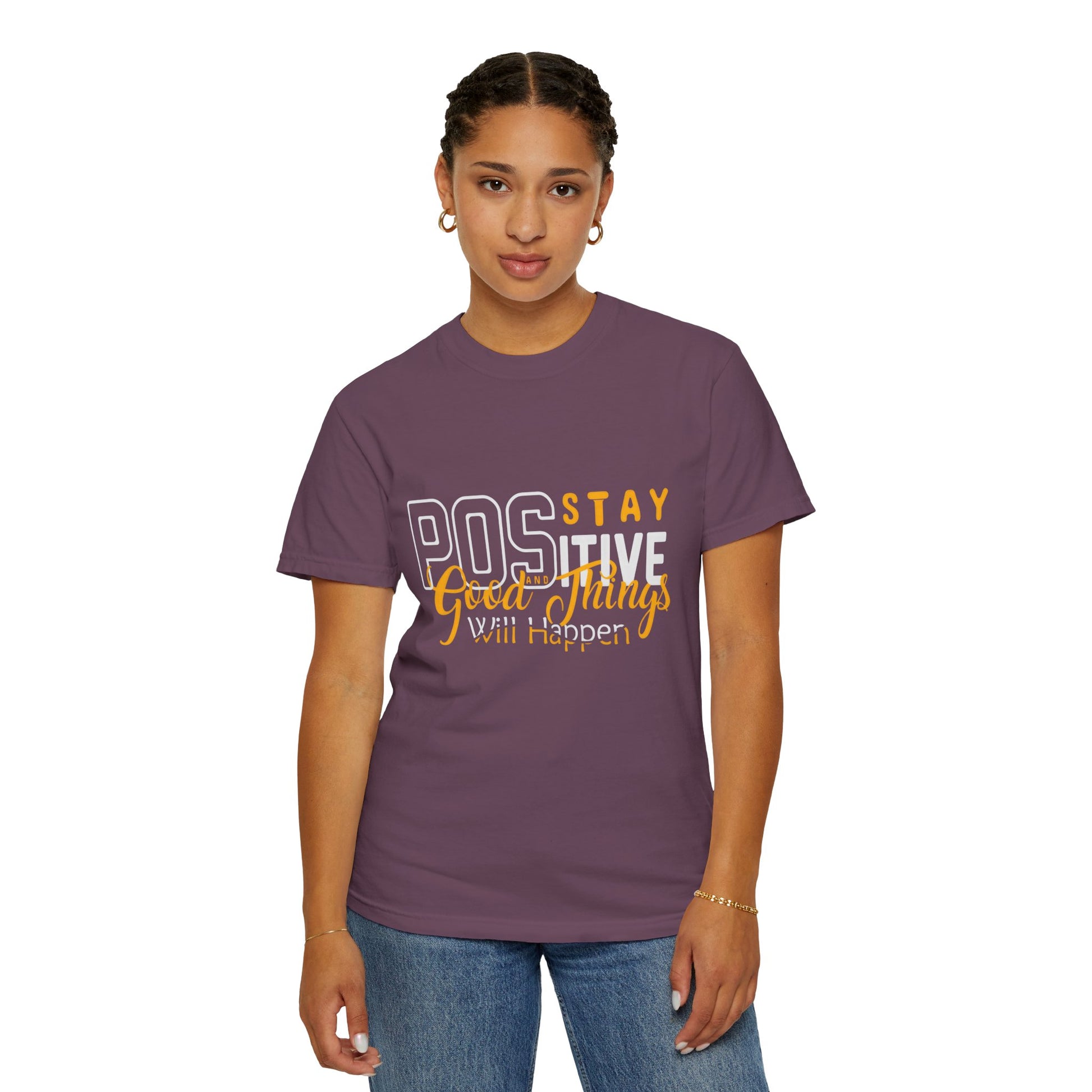 Unisex Positive Vibe T-Shirt - Stay Positive Good Things Will Happen