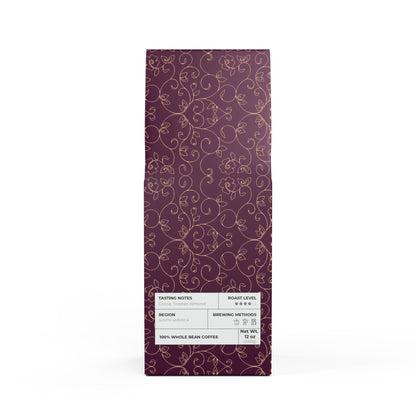 Cascades Coffee Blend (Medium-Dark Roast) / Tasting notes: Toasted nut and cocoa