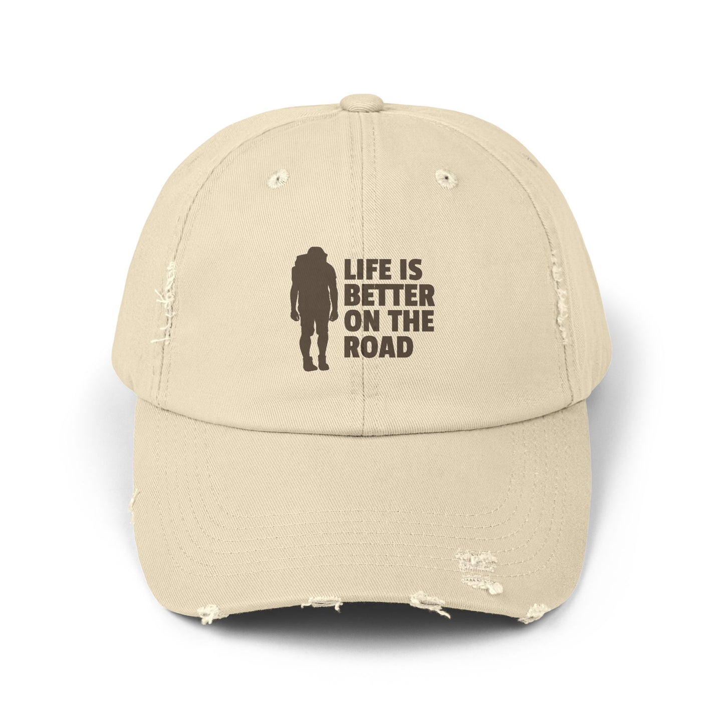 Life Is Better On The Road Unisex Distressed Cap