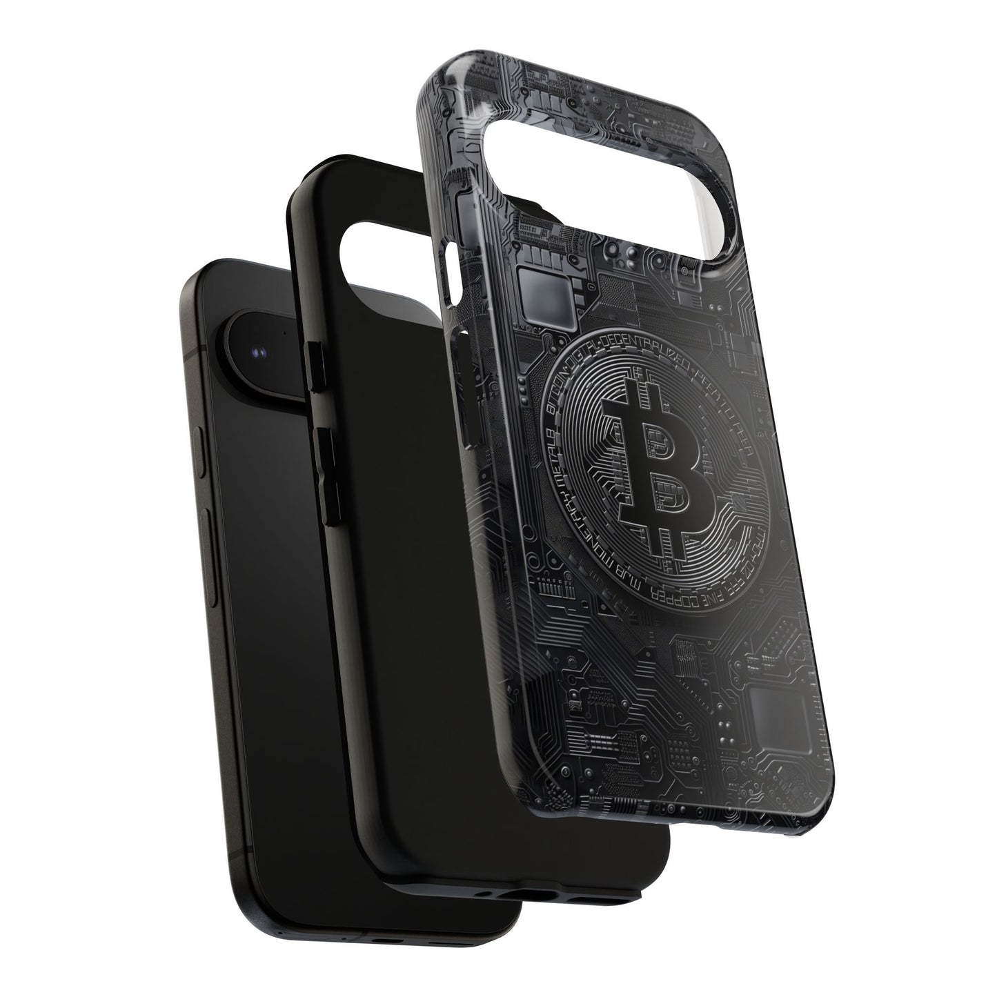 Bitcoin Google Pixel Tough Phone Case, Cryptocurrency Protection Cover