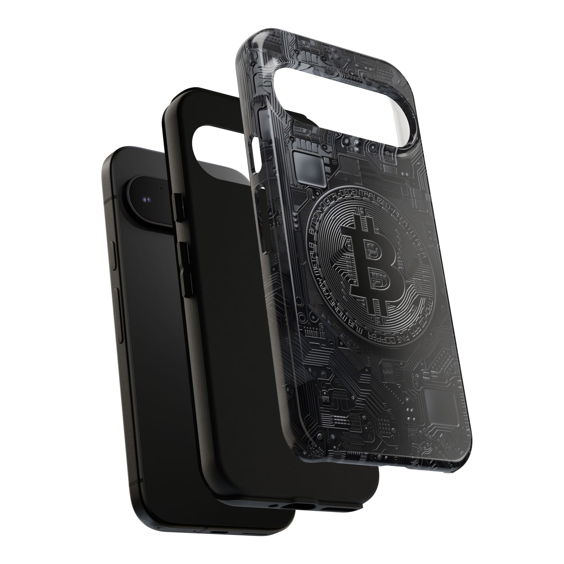 Bitcoin Google Pixel Tough Phone Case, Cryptocurrency Protection Cover
