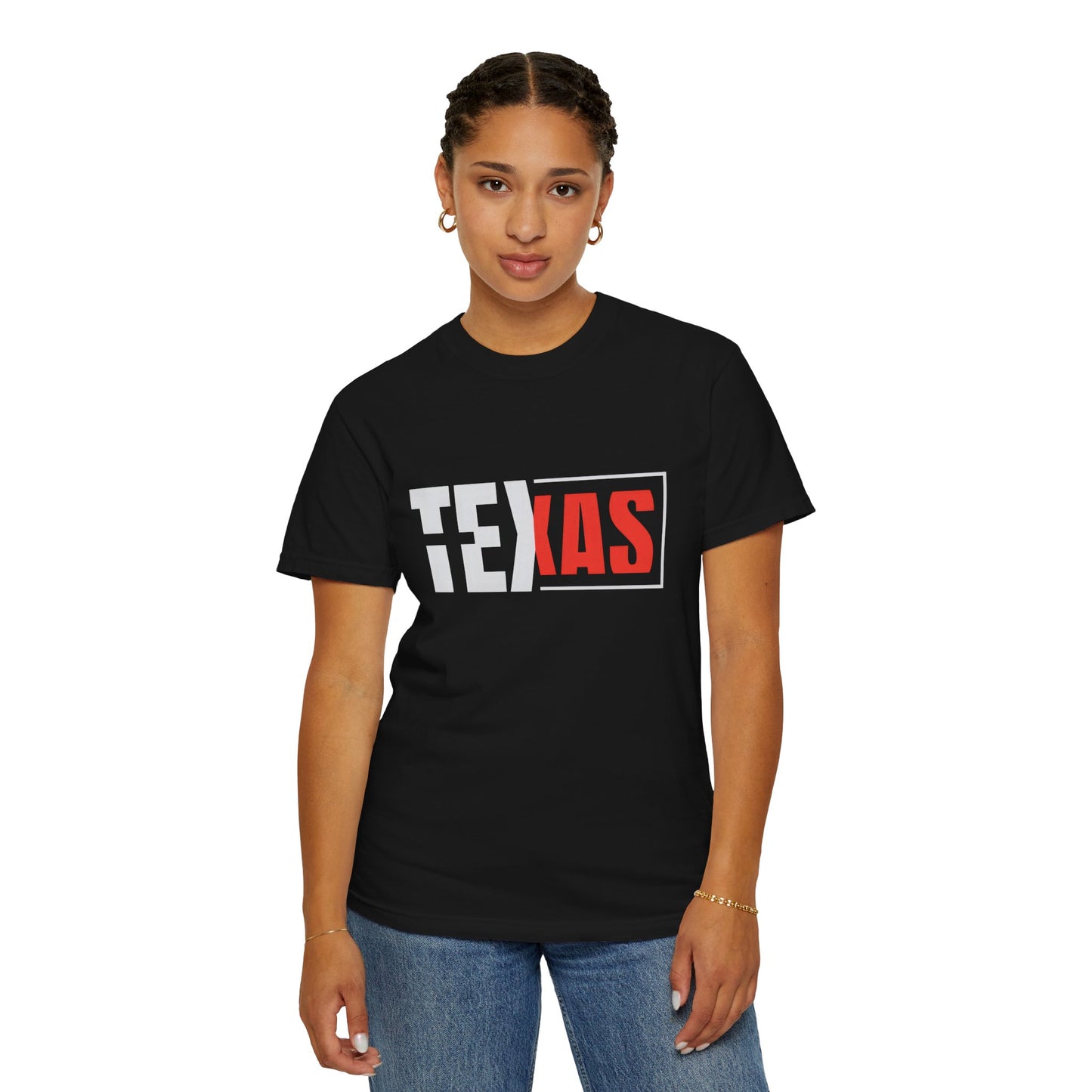 Texas Graphic Unisex Garment-Dyed T-Shirt - Casual Style for State Pride