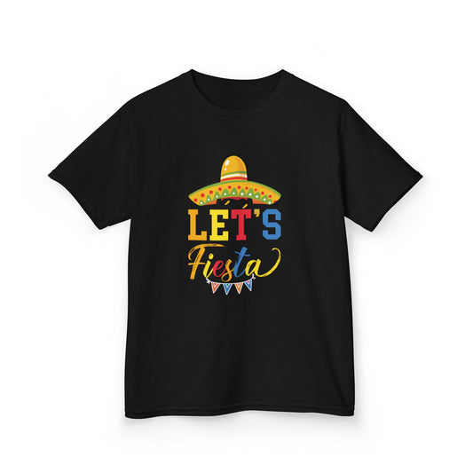 Kids Fiesta T-Shirt - Fun 'Let's Fiesta' Design for Celebrations