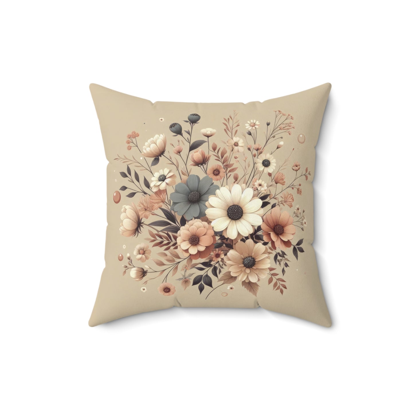 Cozy Pastels Spun Polyester Square Pillow