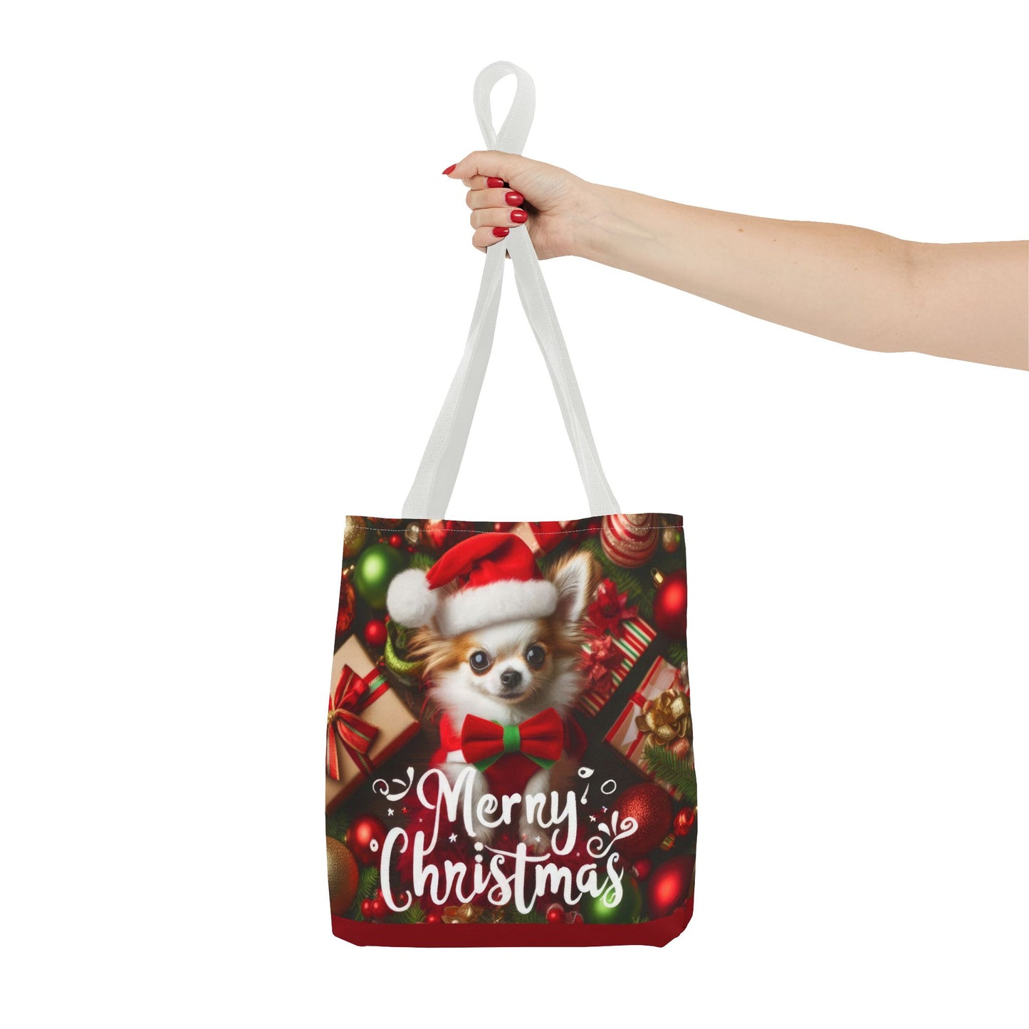 Merry Chihuahua Tote Bag (AOP)