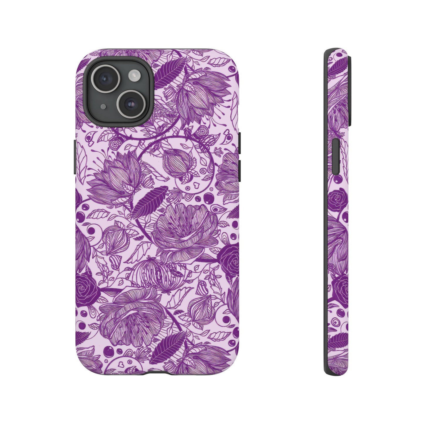 Graphical Garden: Purple Edition iPhone Tough Cases