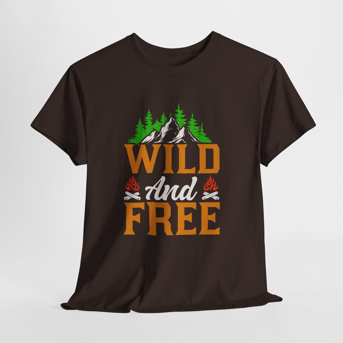 Wild and Free Unisex Heavy Cotton Tee - Perfect for Adventure Lovers