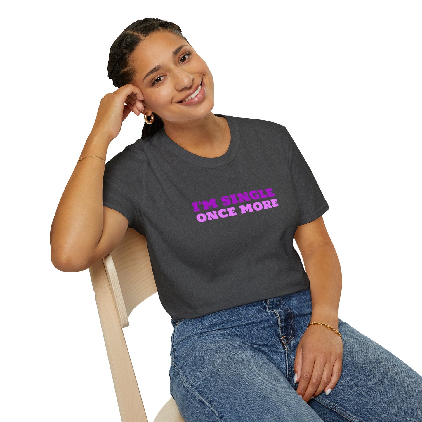 I'm Single Once More Unisex Softstyle T-Shirt