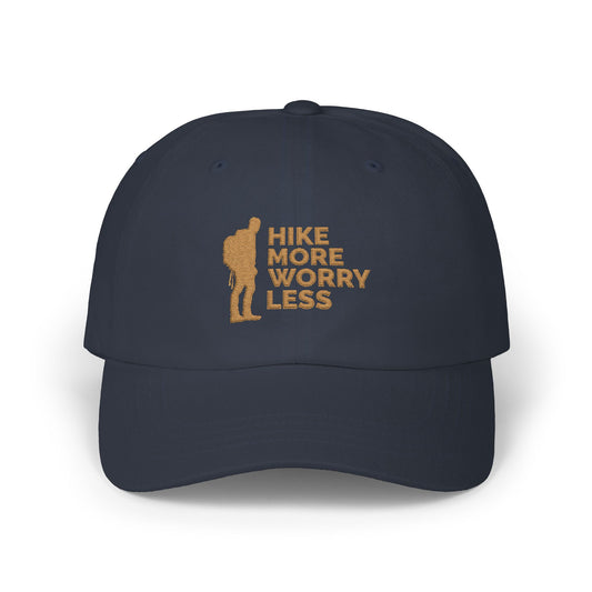 Hike More Worry Less Classic Dad Cap / embroidered