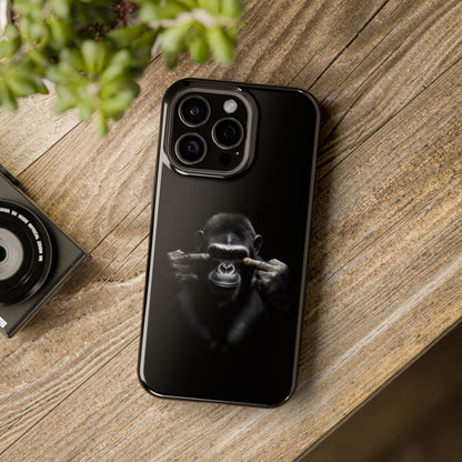 Edgy Gorilla Magnetic iPhone Case, Unique Cell Phone Cover