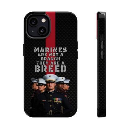 Marines Magnetic Tough Case - "Not a Branch, a Breed" Military iPhone Cover