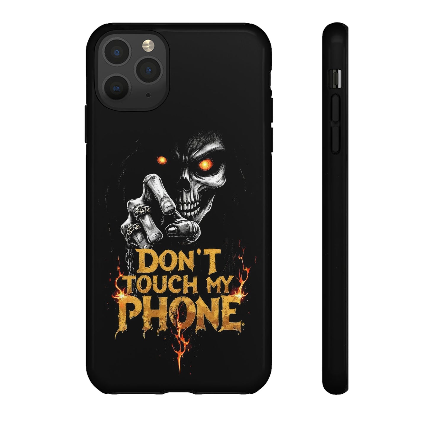 Skull iPhone Tough Cases, Don't Touch My Phone