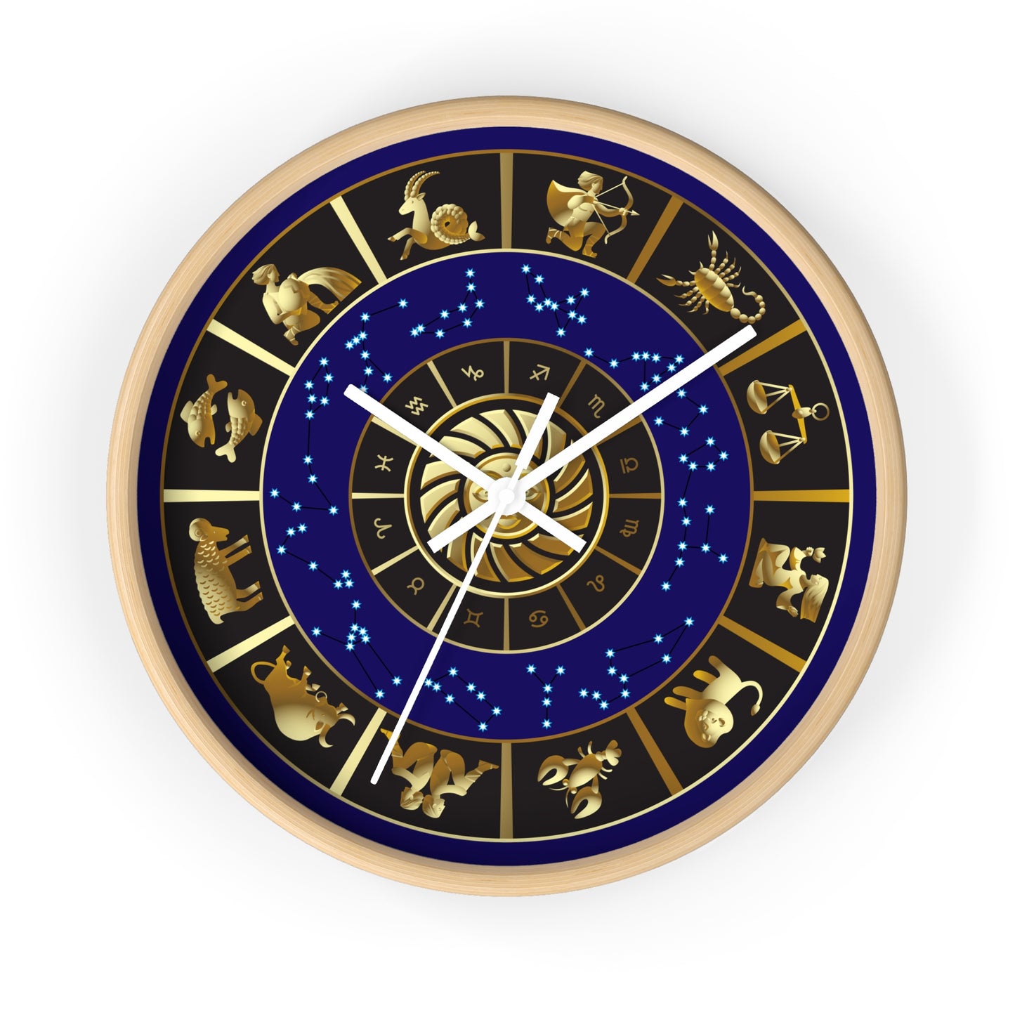 Zodiac Wall Clock 10" – Celestial Wall Art