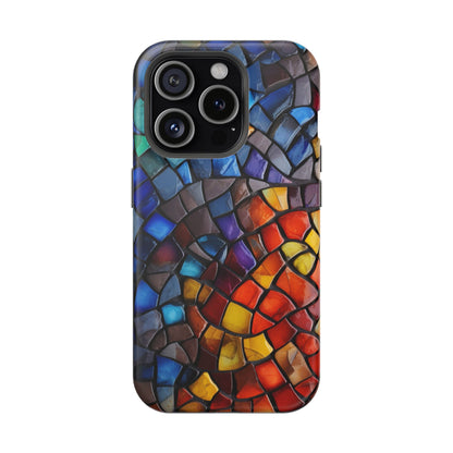 Stained Glass Impact-Resistant Phone Case, Colorful Phone Cover