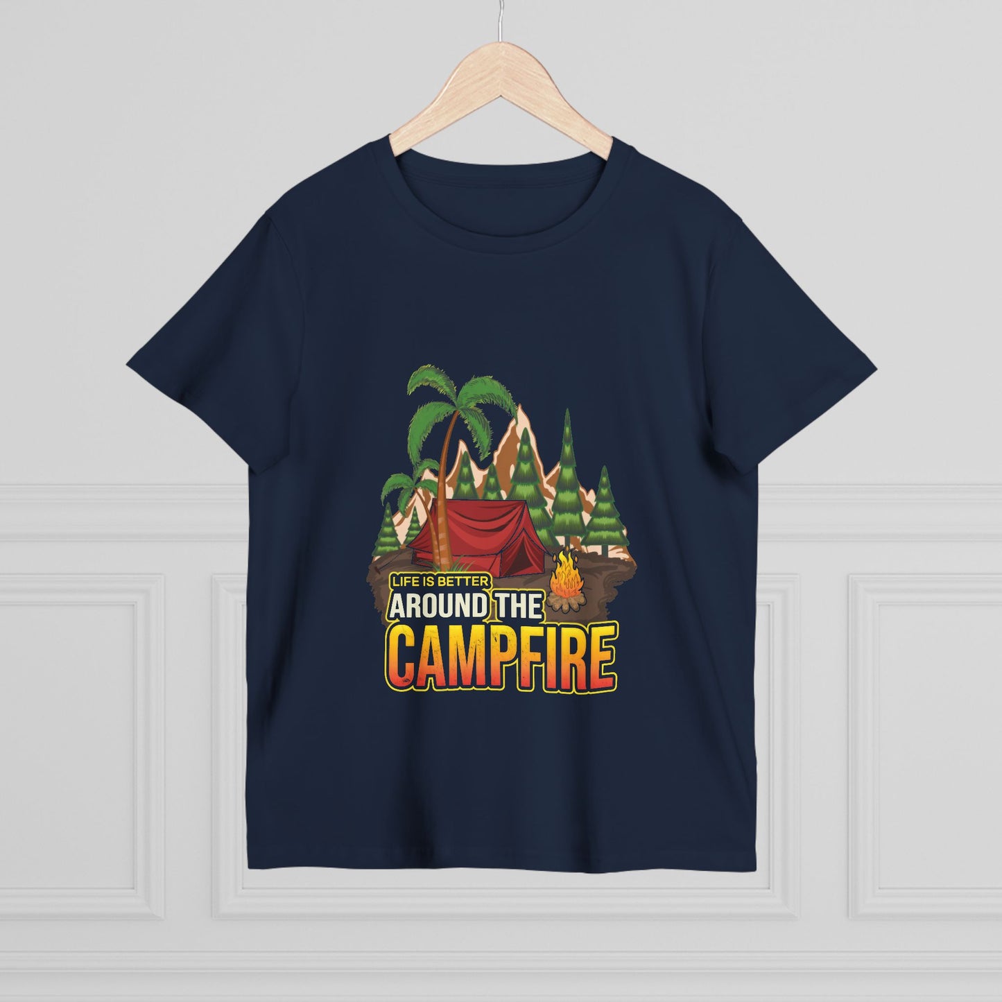 Women's Campfire Vibes Tee - Life is Better Around the Campfire Shirt