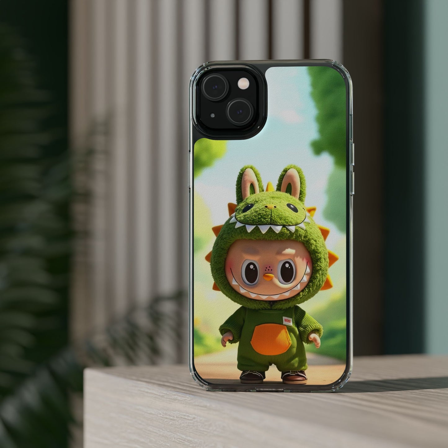 Copy of The Monsters Clear Case for iPhone Models – Playful Dinosaur Design