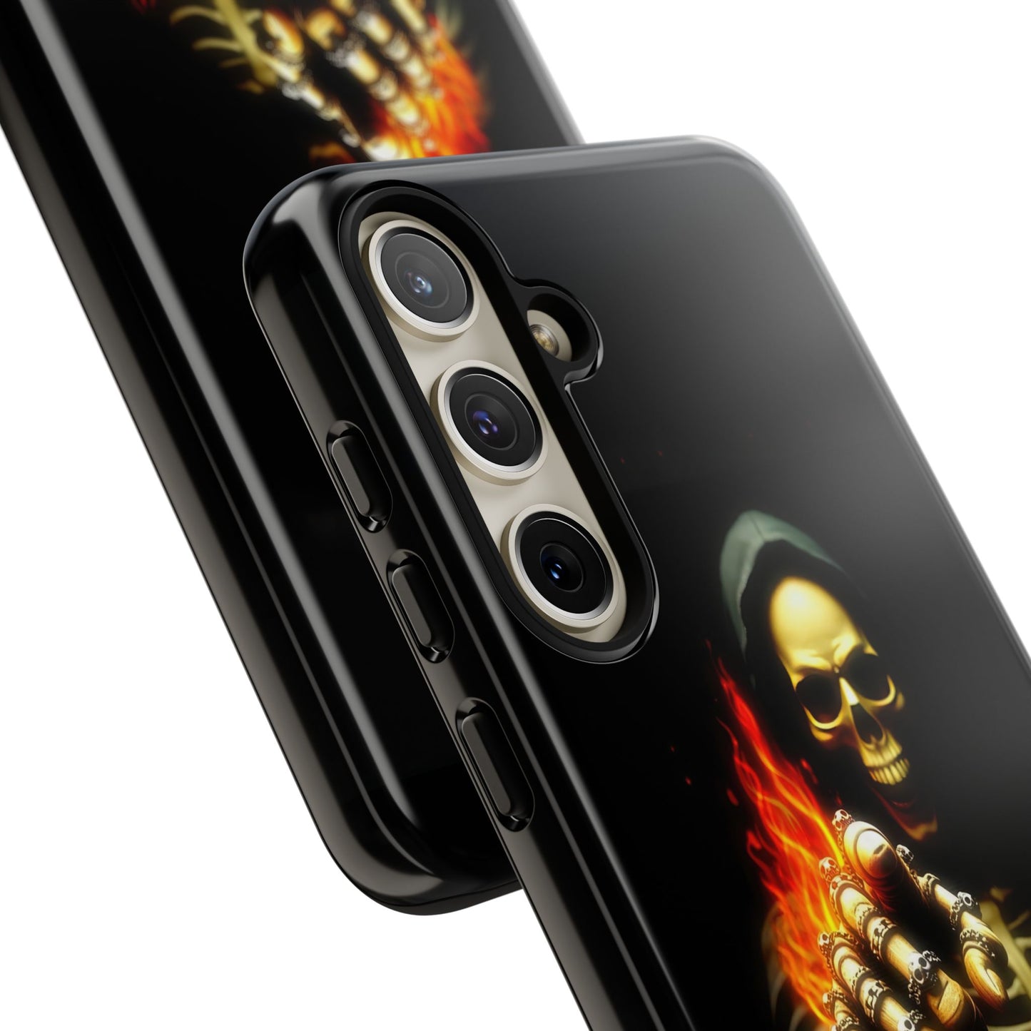 Skull Design Samsung Phone Case, Don't Touch My Phone Mobile Cover