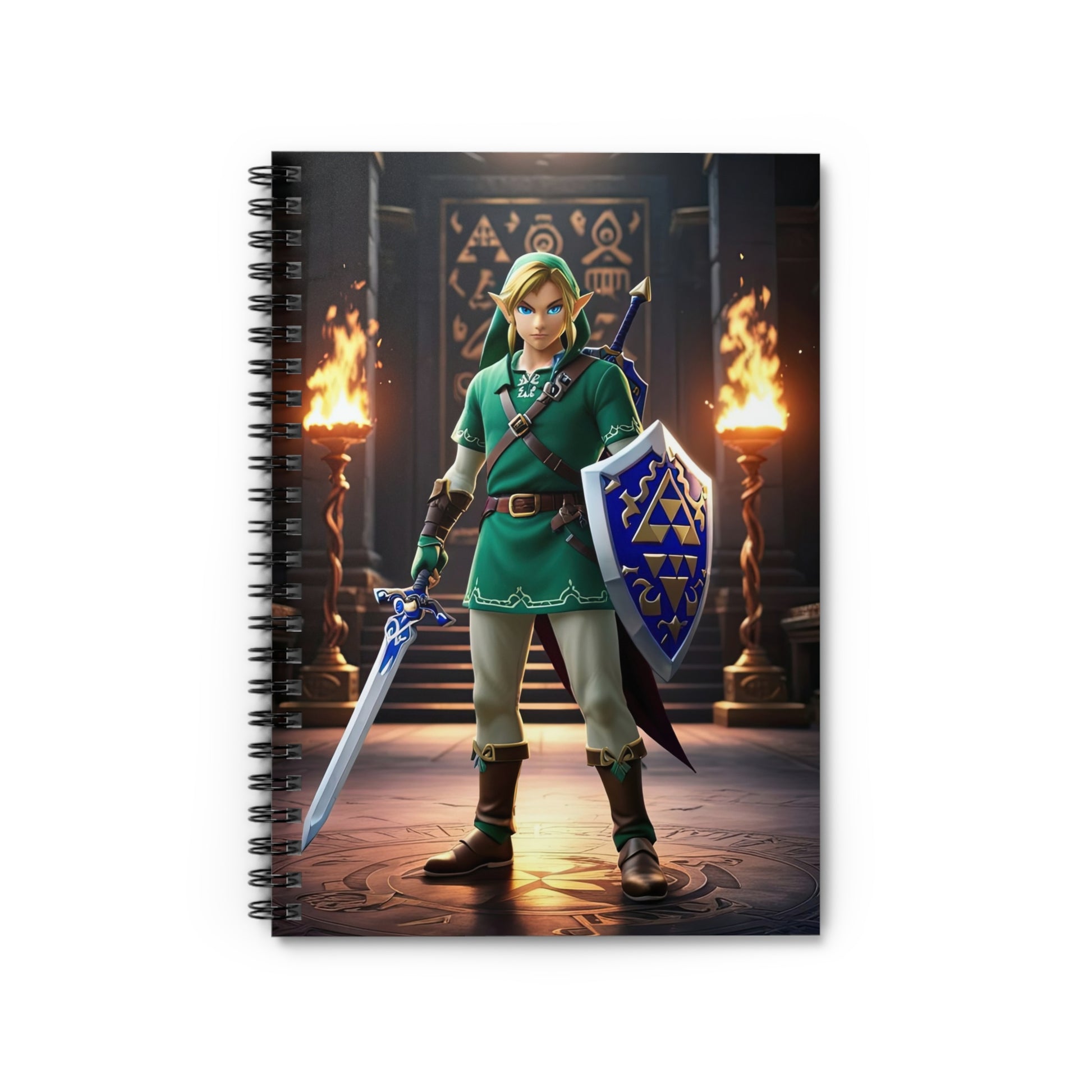 Fantasy Hero Spiral Notebook 6" x 8"– Ruled Line Journal