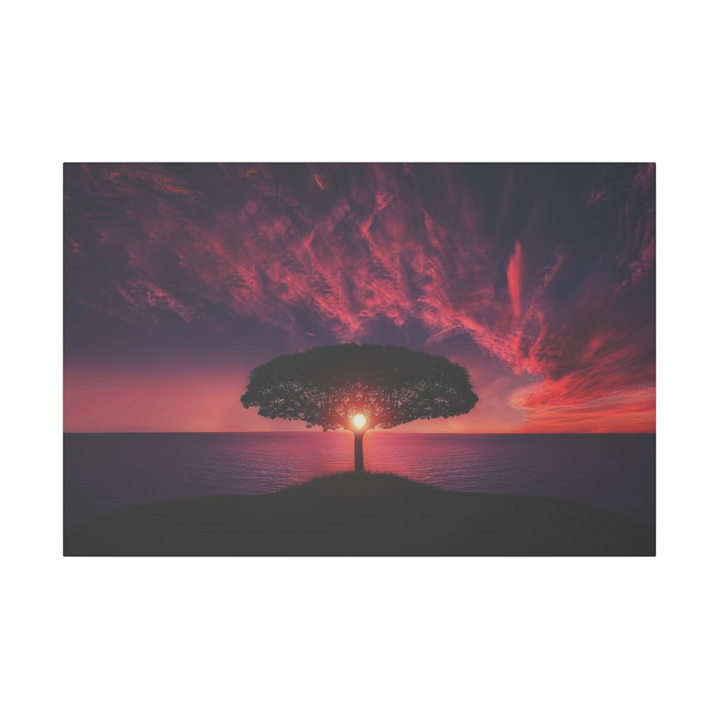 Golden Hour Through the Leaves - Canvas Print