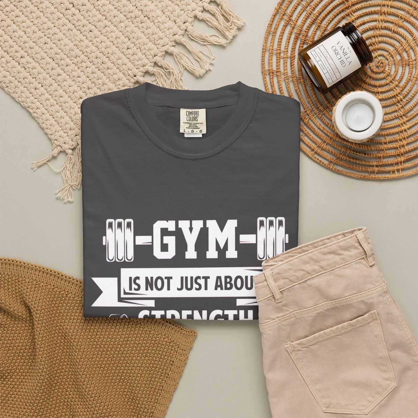 Strength Mind Gym T-Shirt - Unisex Garment-Dyed Tee