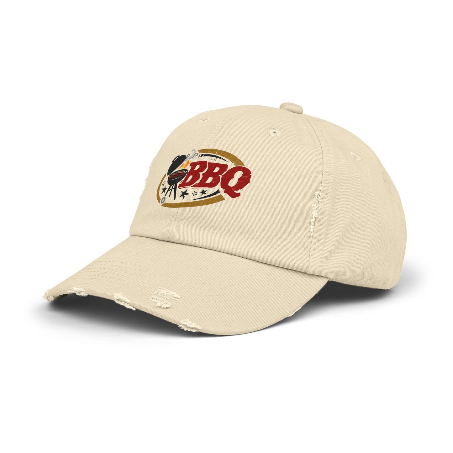 Unisex Distressed BBQ Cap - Perfect for Grill Lovers