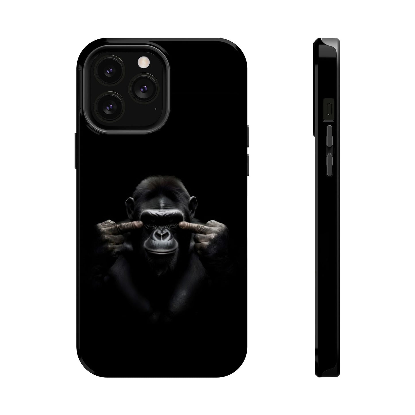 Edgy Gorilla Magnetic iPhone Case, Unique Cell Phone Cover