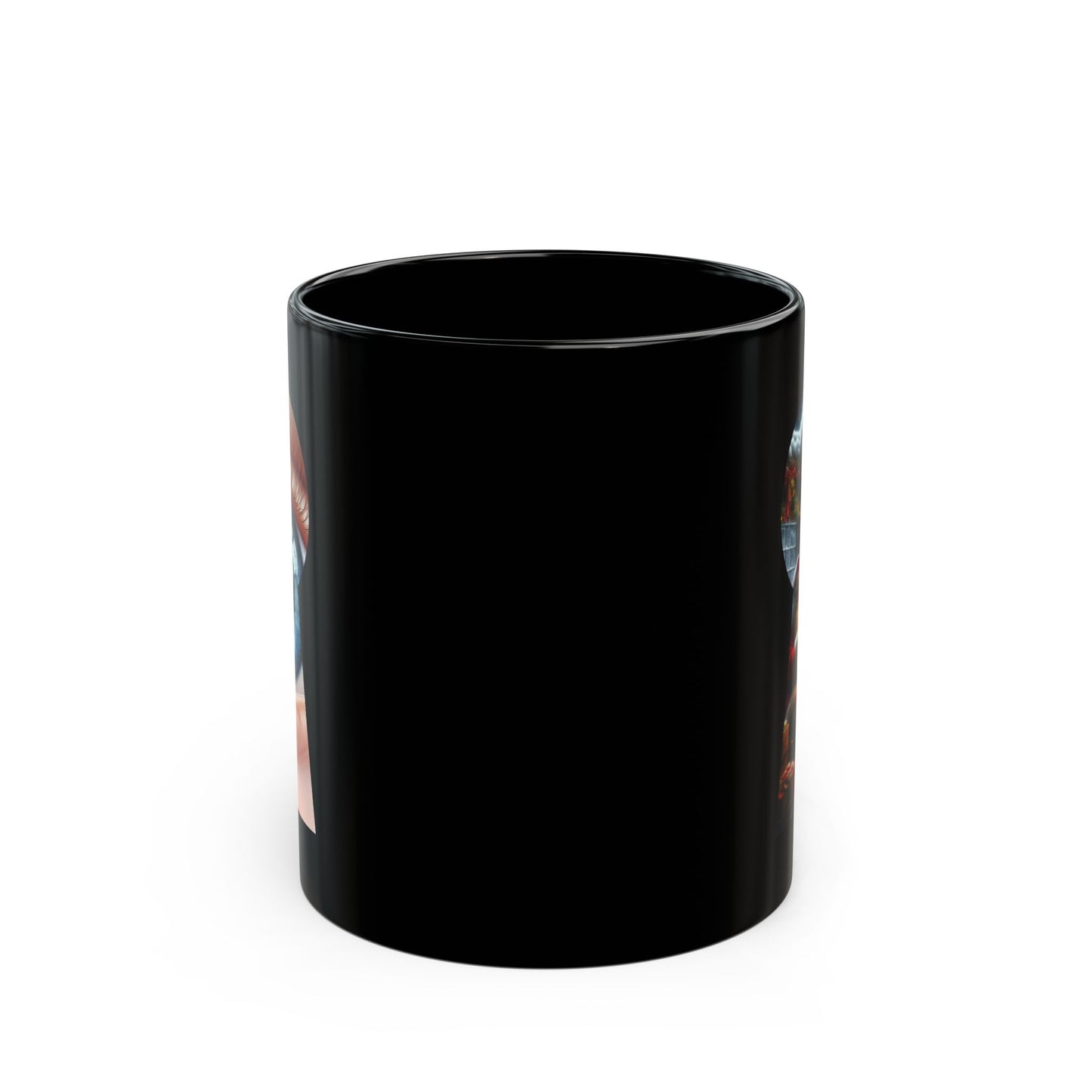 Christmas Secret Santa Black Mug - 11oz, 15oz