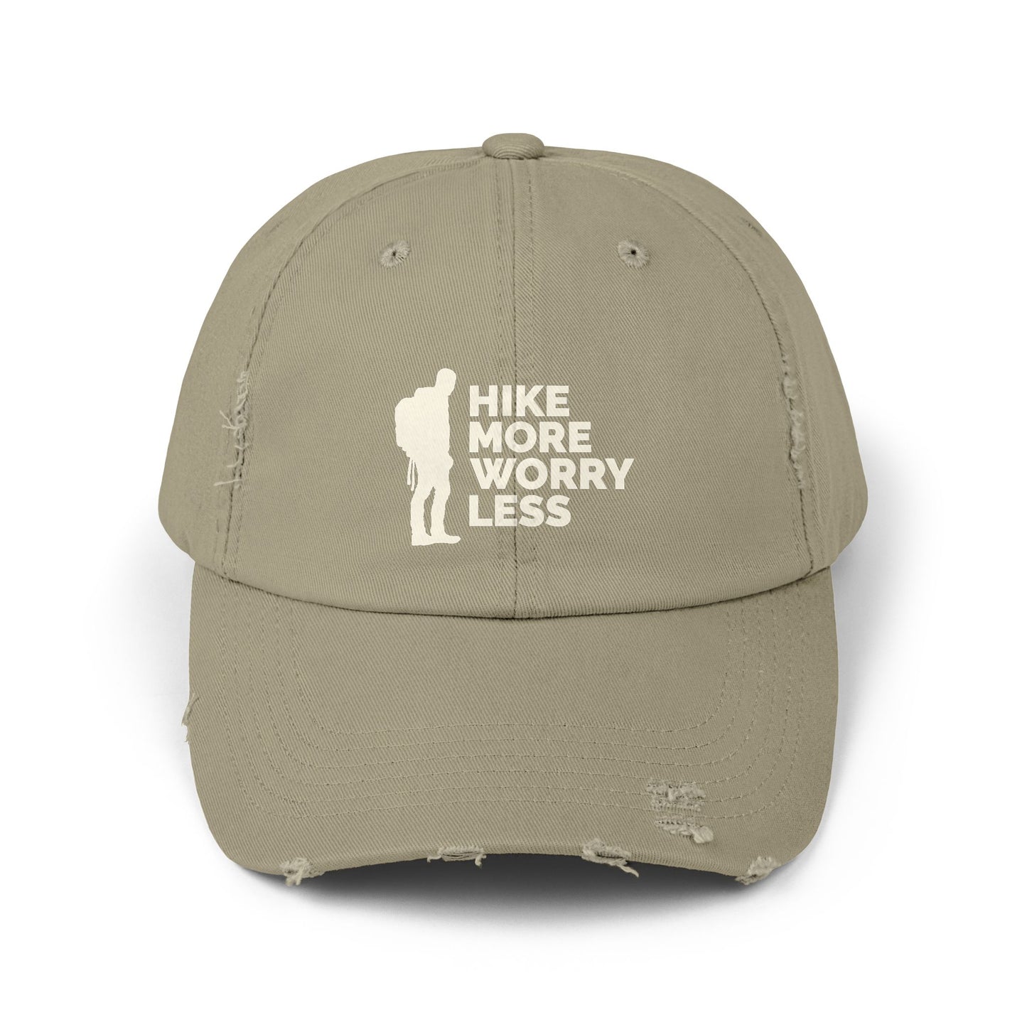 Hike More Worry Less Original Unisex Distressed Cap