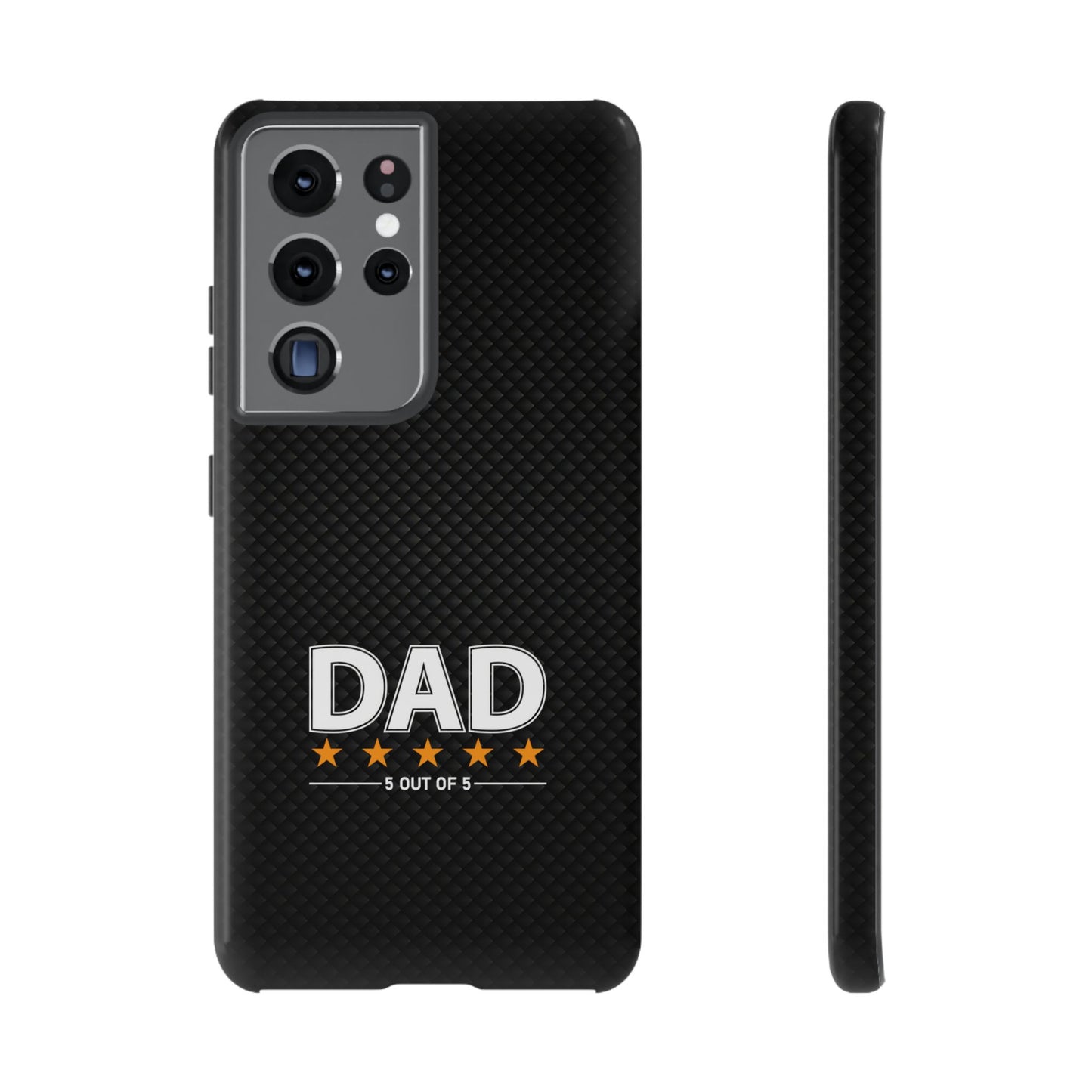 5-Star Dad Samsung Phone Case - Tough Black Cover for Father's Day