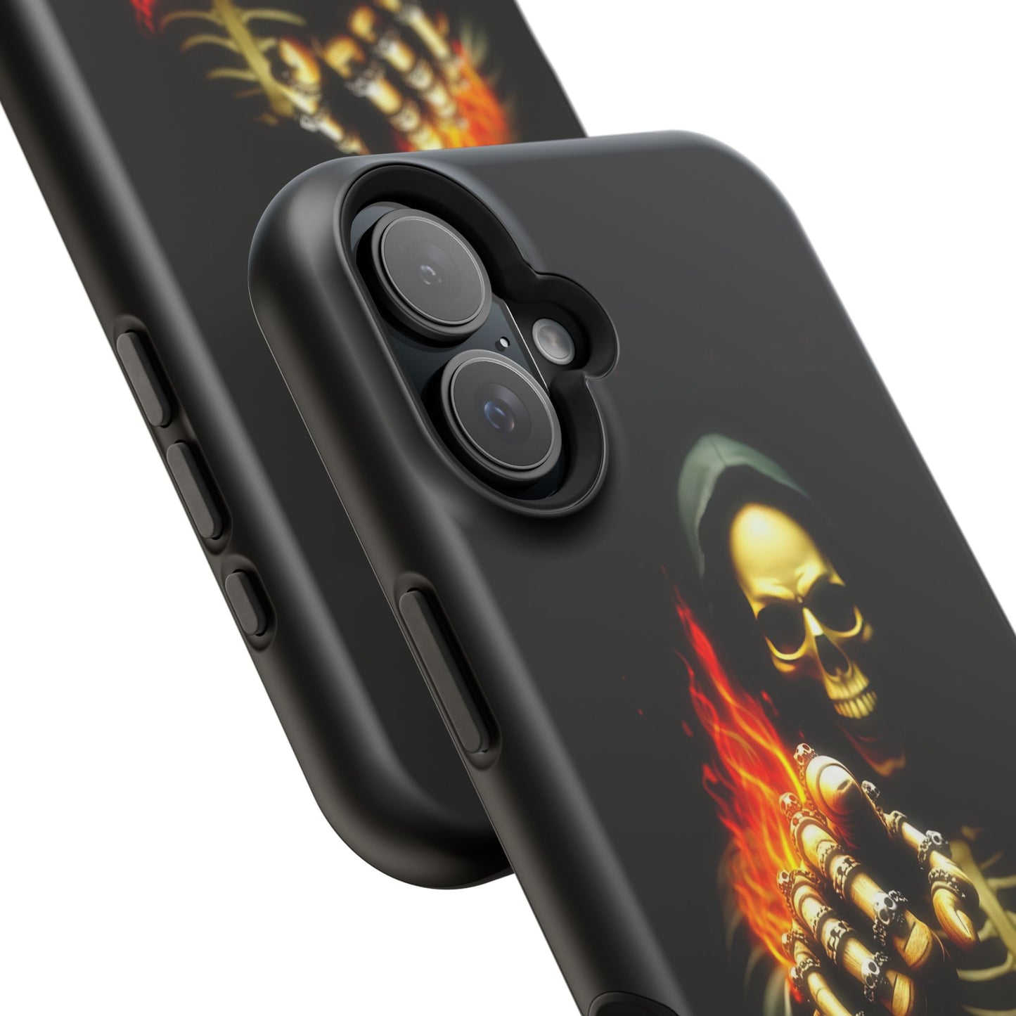 Skull Design Impact-Resistant iPhone Case, Don't Touch My Phone