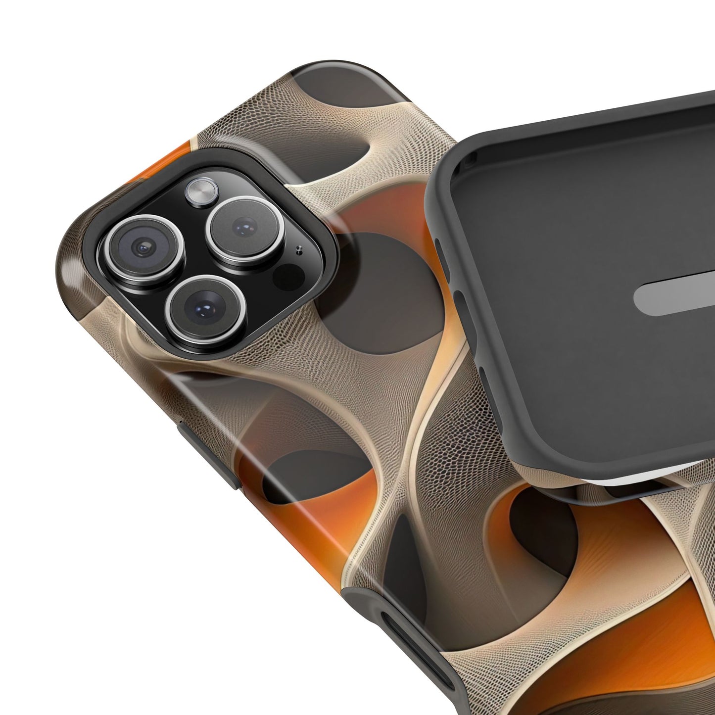 Stylish Magnetic Phone Cases, Abstract Geometric Design