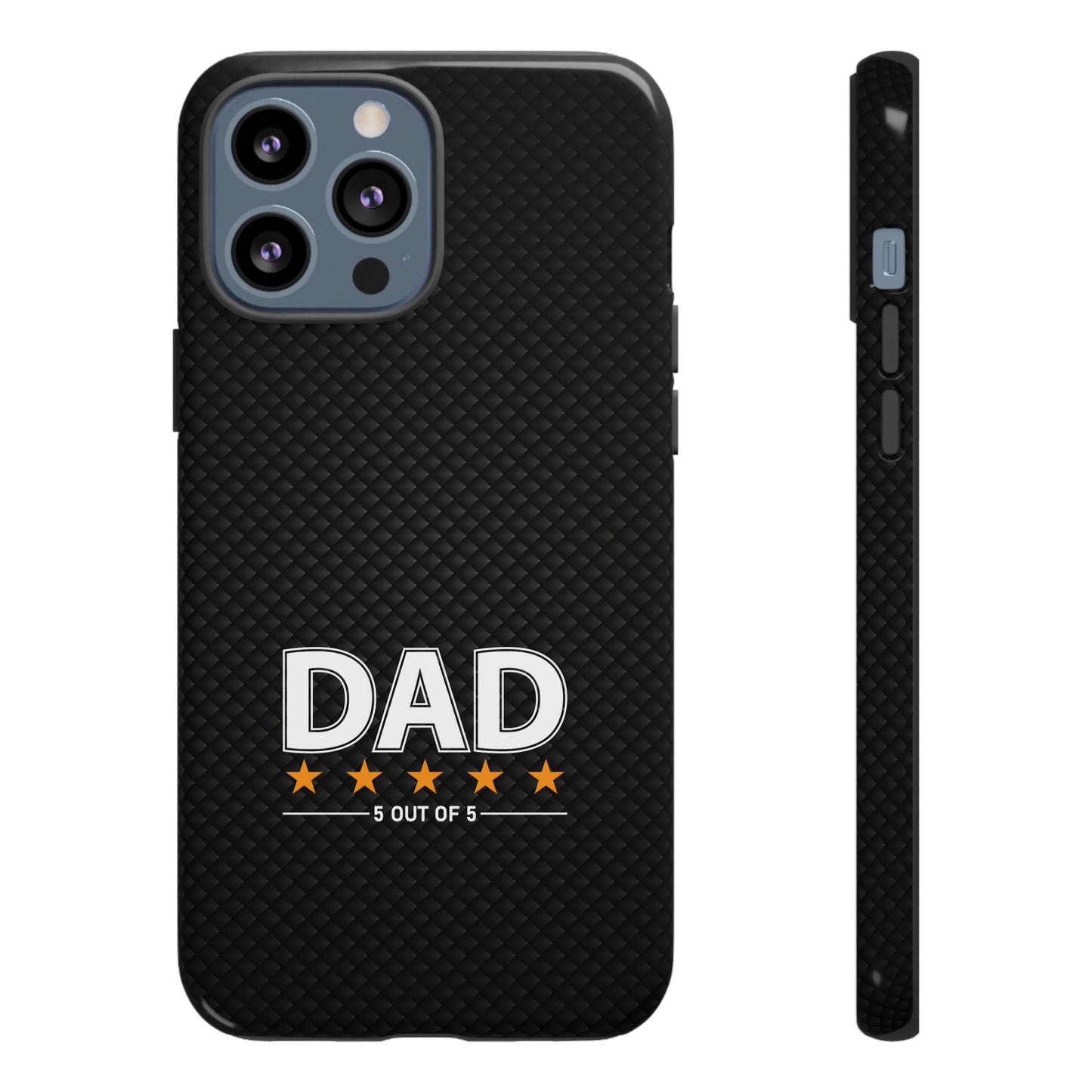 5-Star Dad iPhone Case - Tough Black Cover for Father's Day