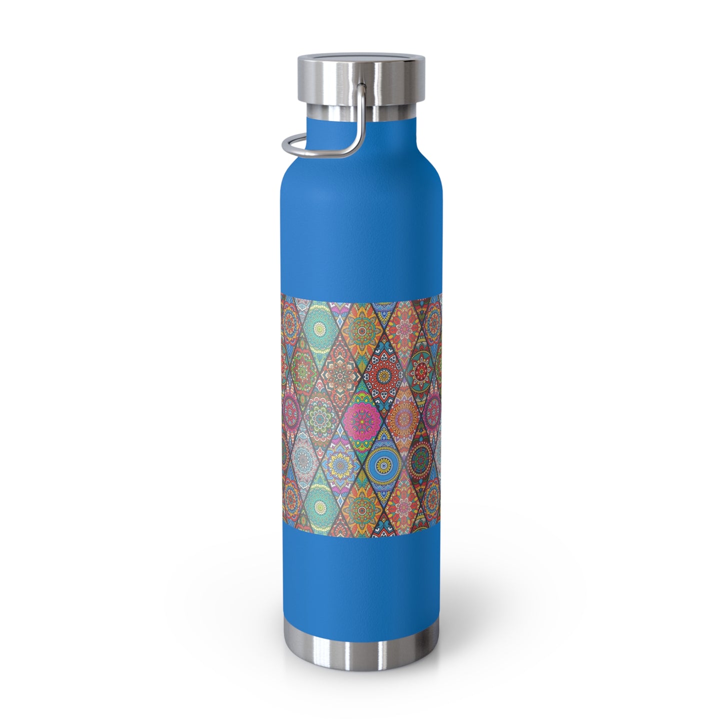 Mandala Argyle Copper Vacuum Insulated Bottle, 22oz