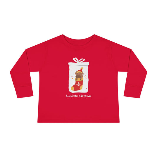 Wonderful Christmas Toddler Long Sleeve Tee