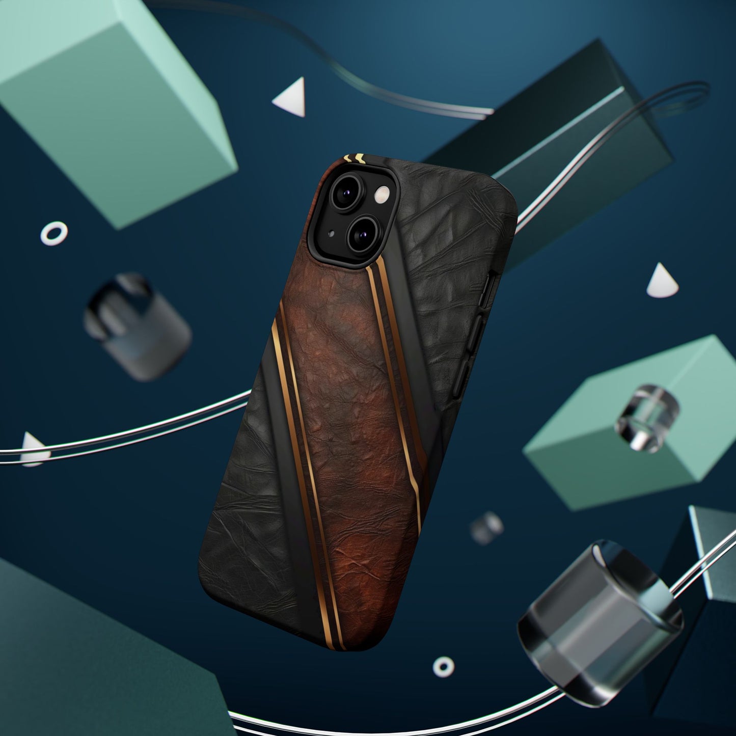 Stylish Leather Texture Magnetic Tough Cases