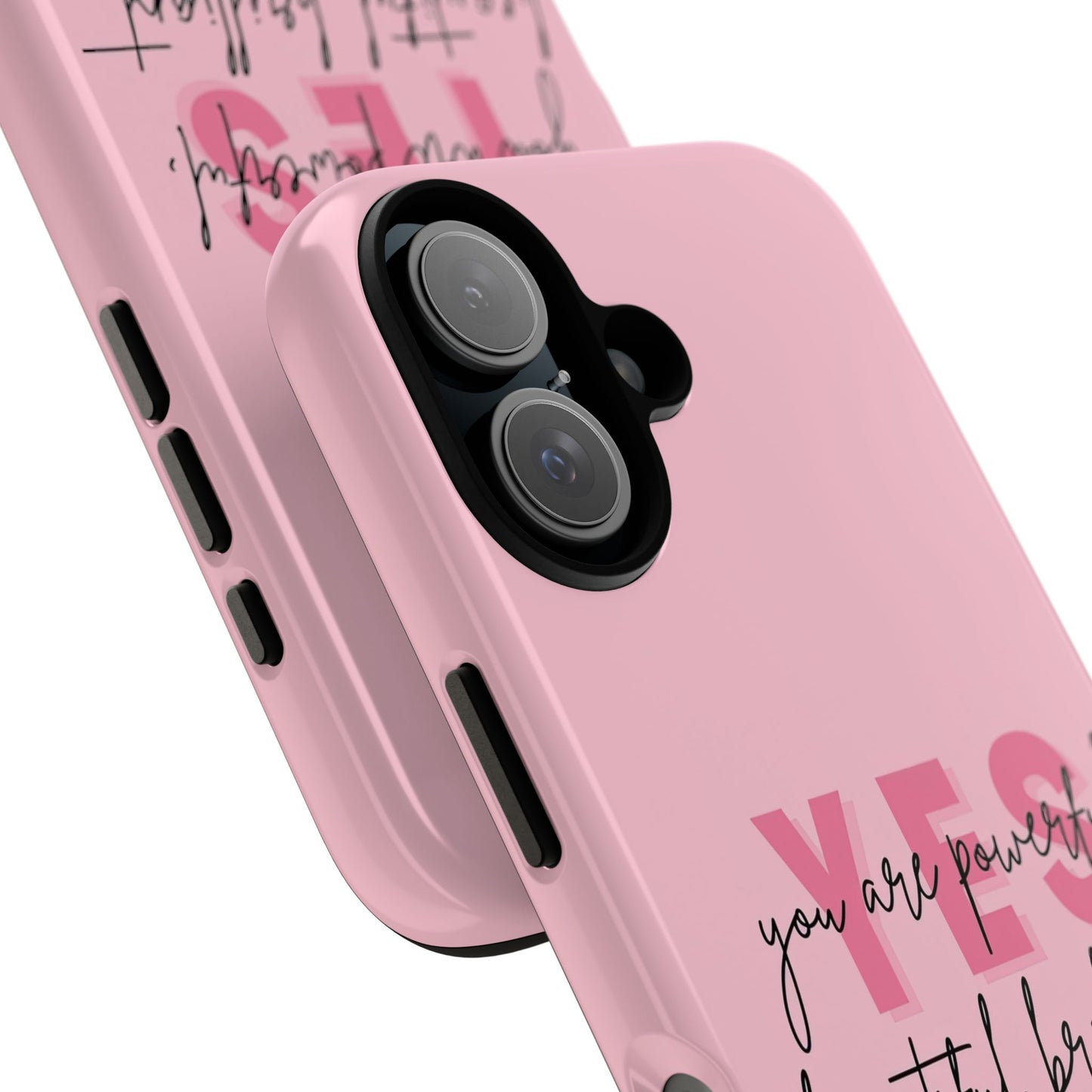 Empowering Case – Yes Girl Motivational Pink Protective Cover