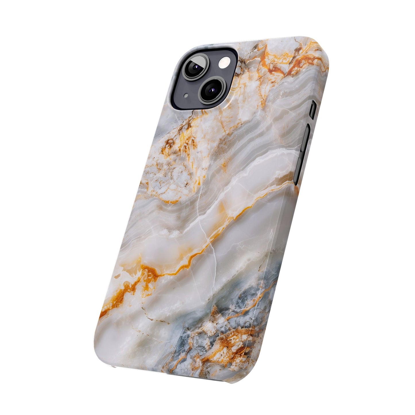Pure Elegance Marble Slim Phone Cases, Modern Tech Decor