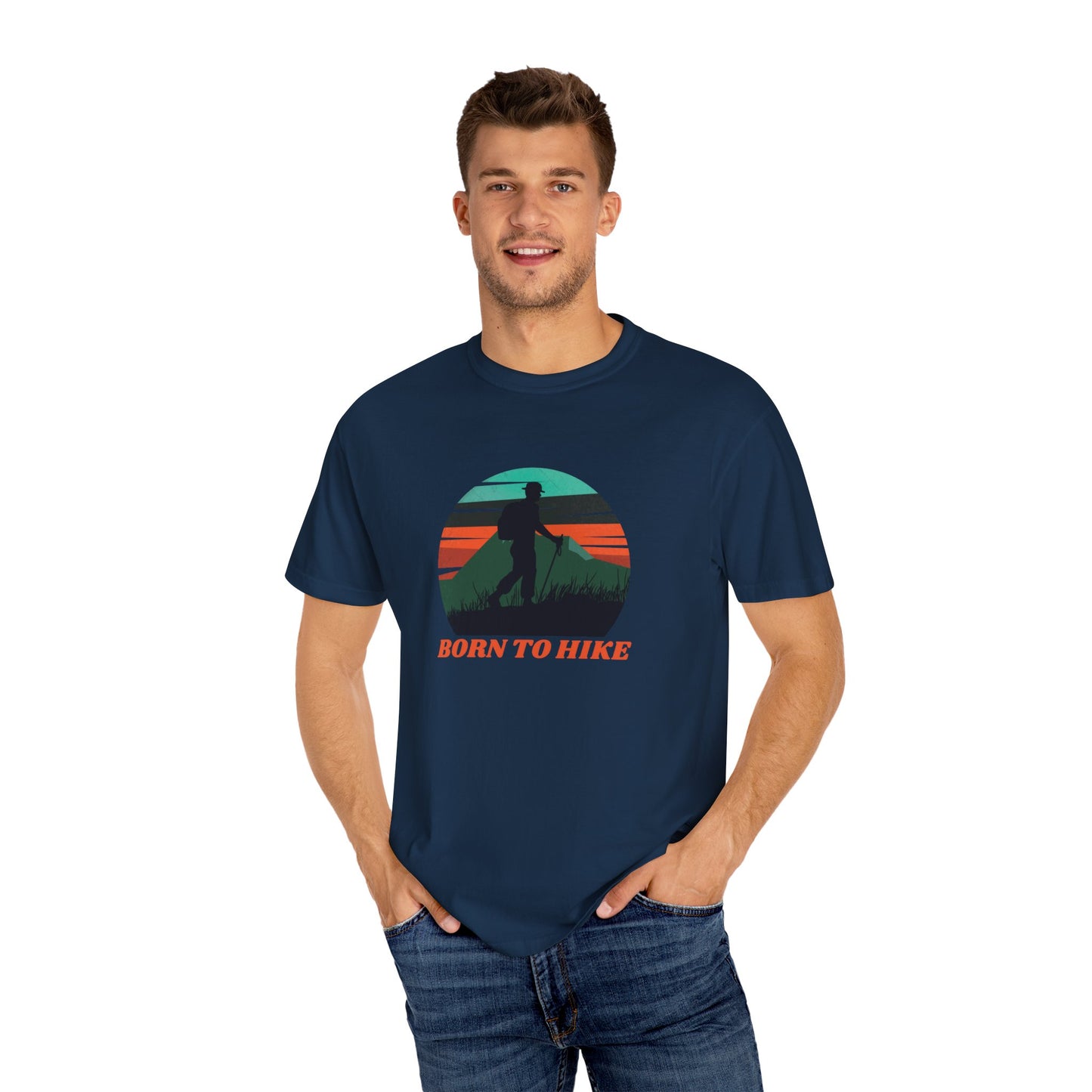 Born To Hike Unisex Garment-Dyed T-shirt