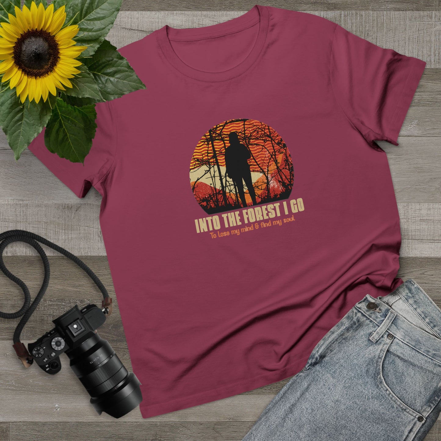 Into The Forest I Go Women’s Maple Tee