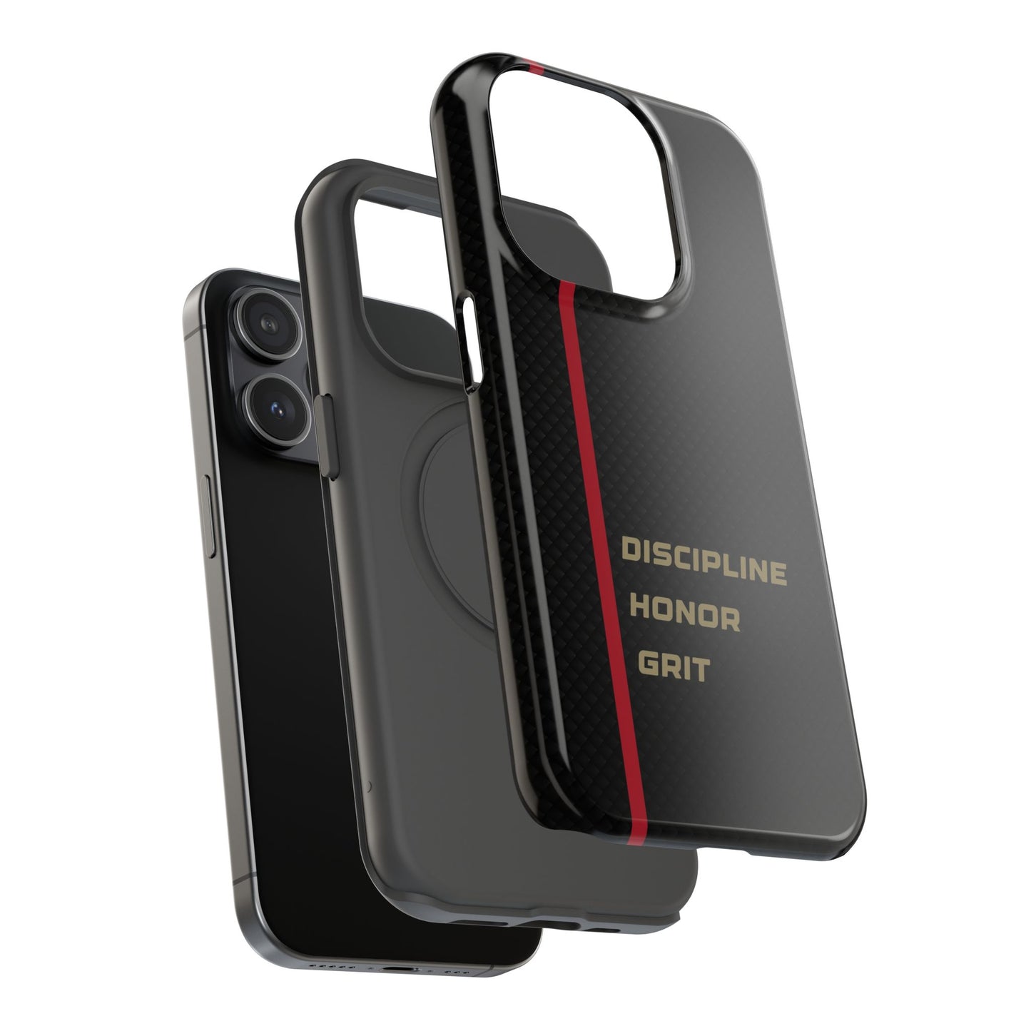 Discipline, Honor, Grit Impact-Resistant Phone Case