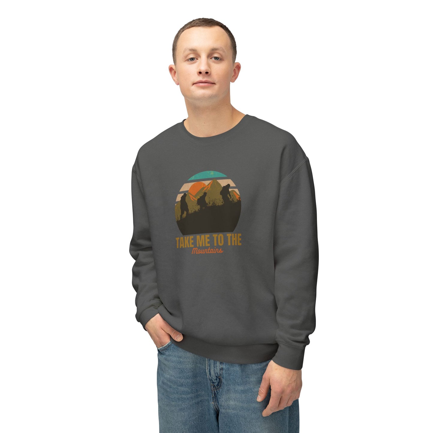 Take Me To The Mountains Lightweight Crewneck Sweatshirt