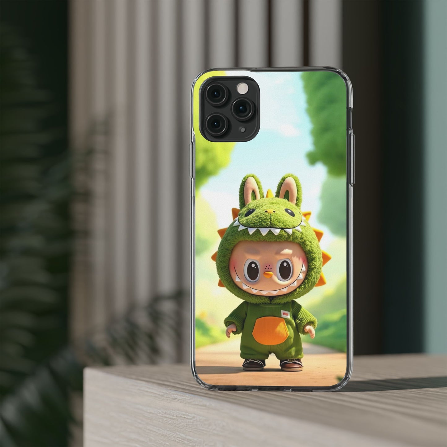 Copy of The Monsters Clear Case for iPhone Models – Playful Dinosaur Design