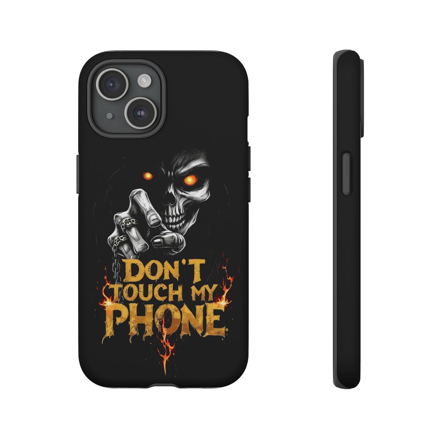 Skull iPhone Tough Cases, Don't Touch My Phone