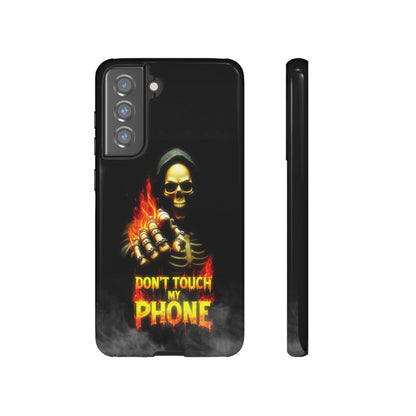 Skull Design Samsung Phone Case, Don't Touch My Phone Mobile Cover
