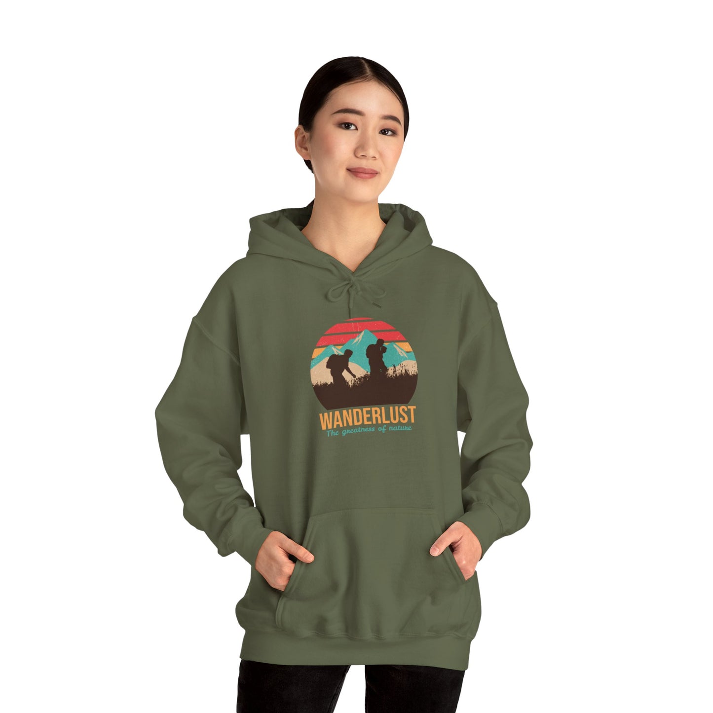 Wanderlust The Greatness Of Nature Unisex Heavy Blend™ Hooded Sweatshirt