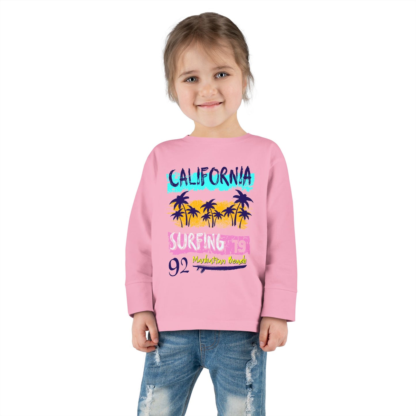 California Surfing Toddler Long Sleeve Tee