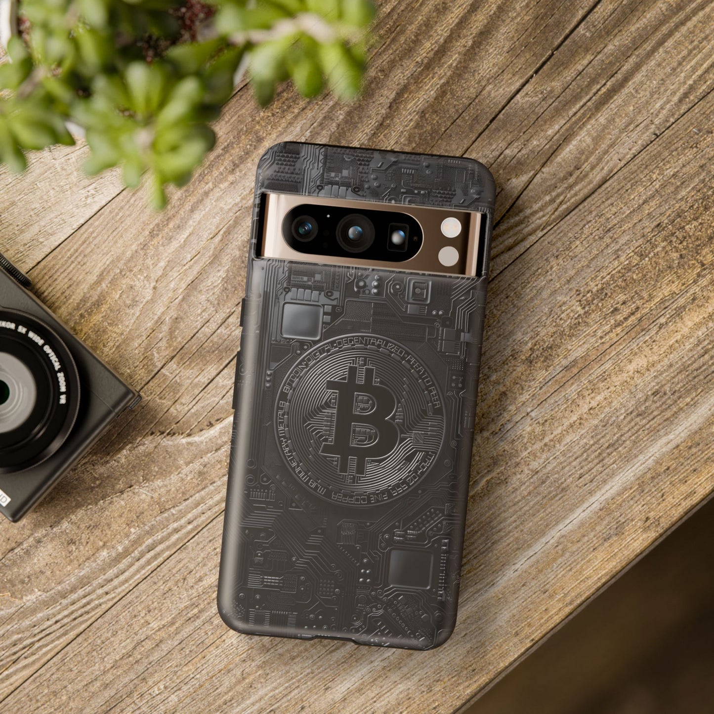 Bitcoin Google Pixel Tough Phone Case, Cryptocurrency Protection Cover