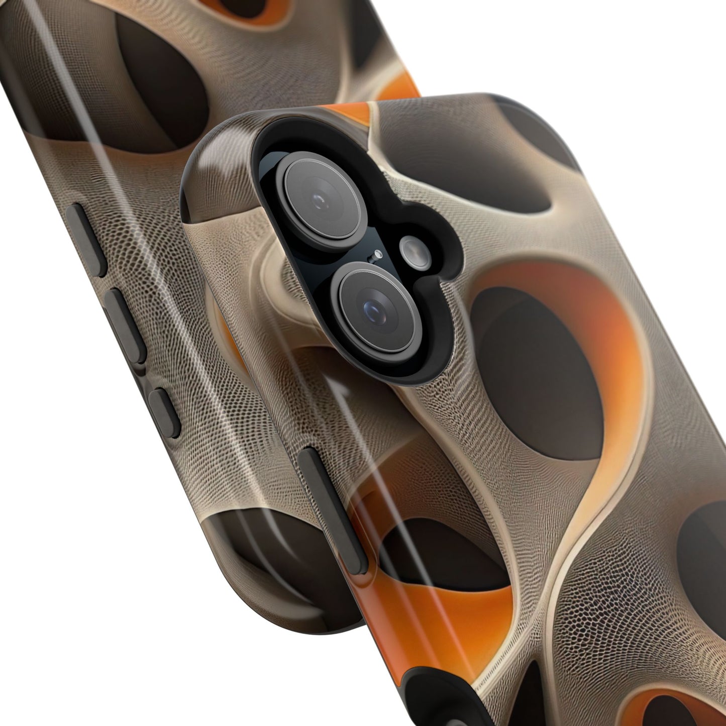 Stylish Magnetic Phone Cases, Abstract Geometric Design