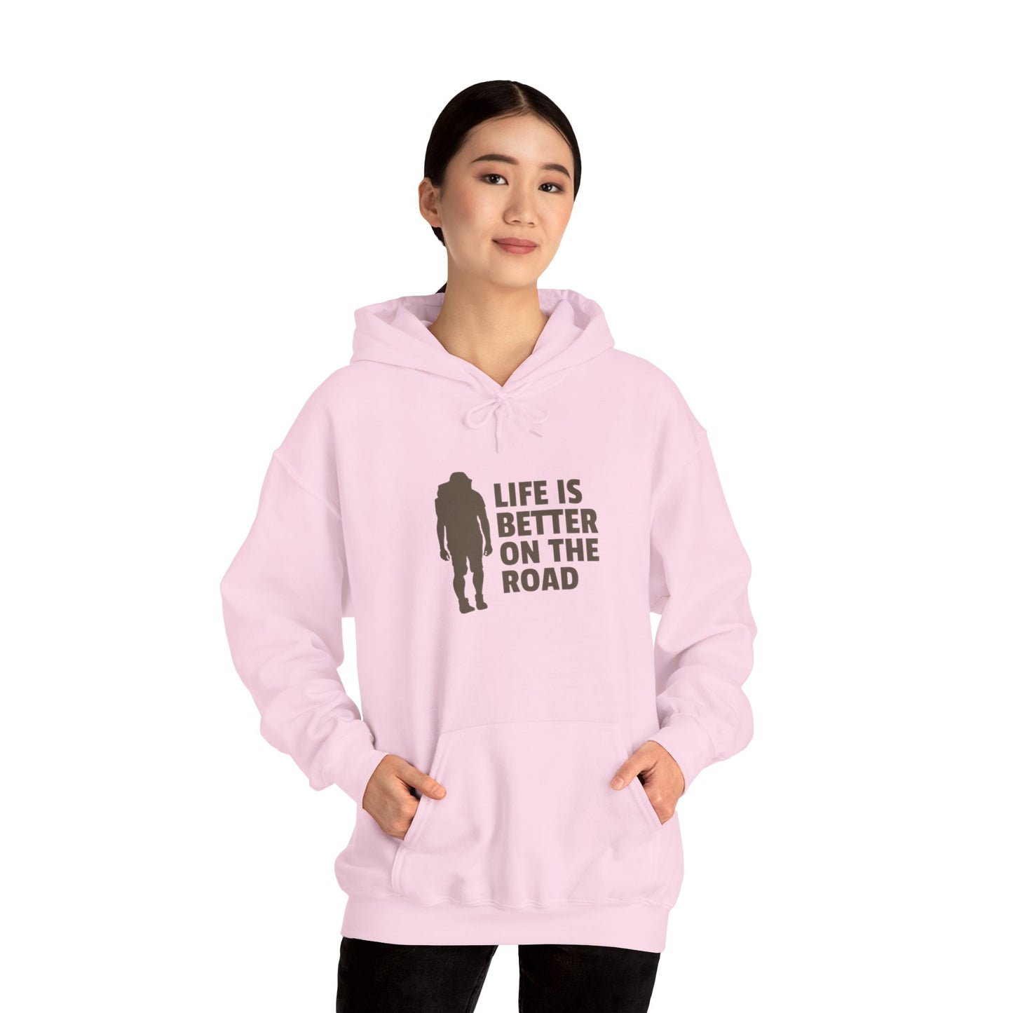 Life Is Better On The Road Unisex Heavy Blend™ Hooded Sweatshirt